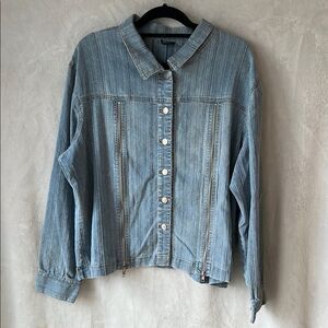 Vintage The Blues Denim Button Jacket Size 2X